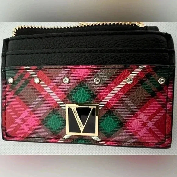 Victorias Secret |  Bright Tartan The Victoria Card Case Key Chain.​ - Picture 4 of 9